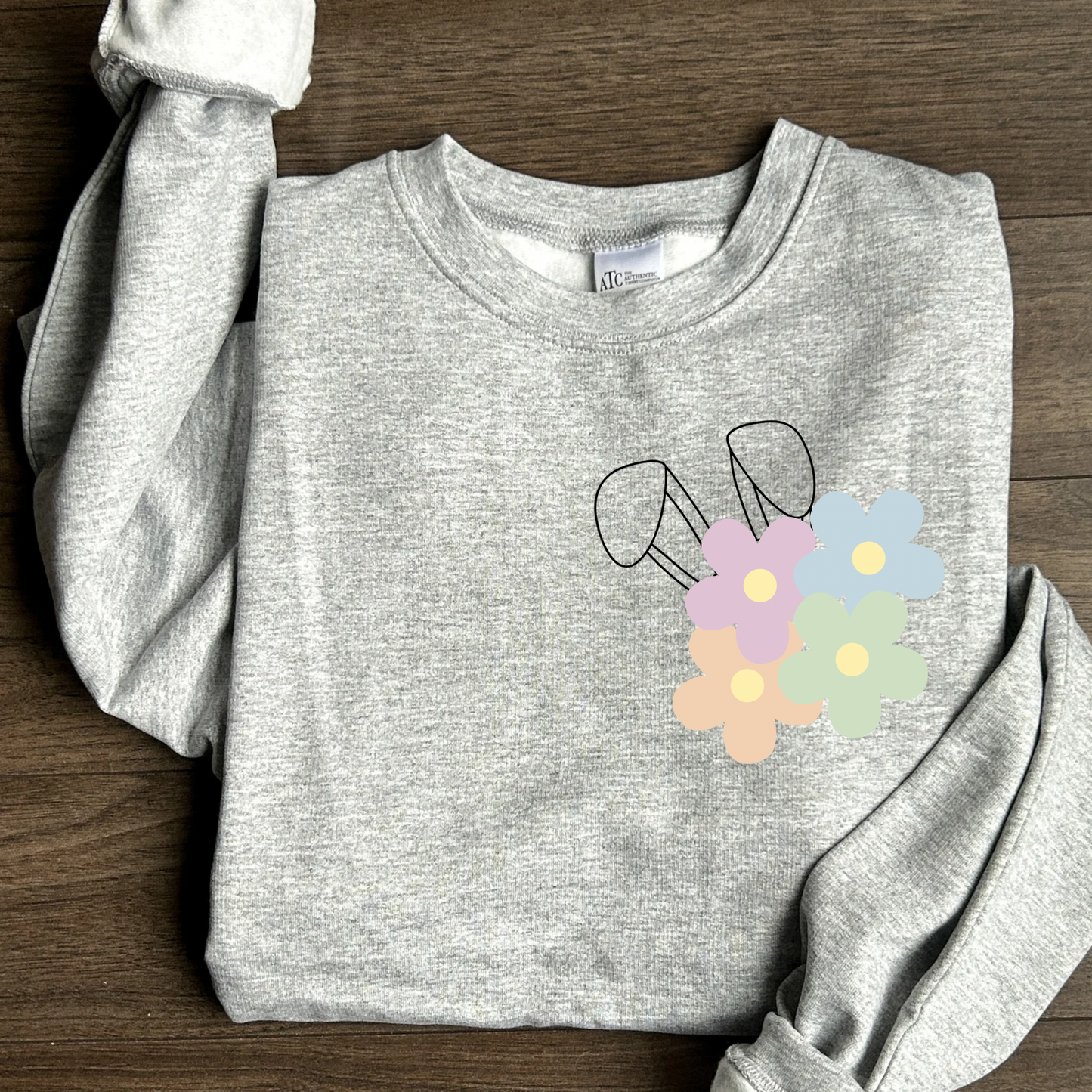Floral Bunny Ears Crewneck