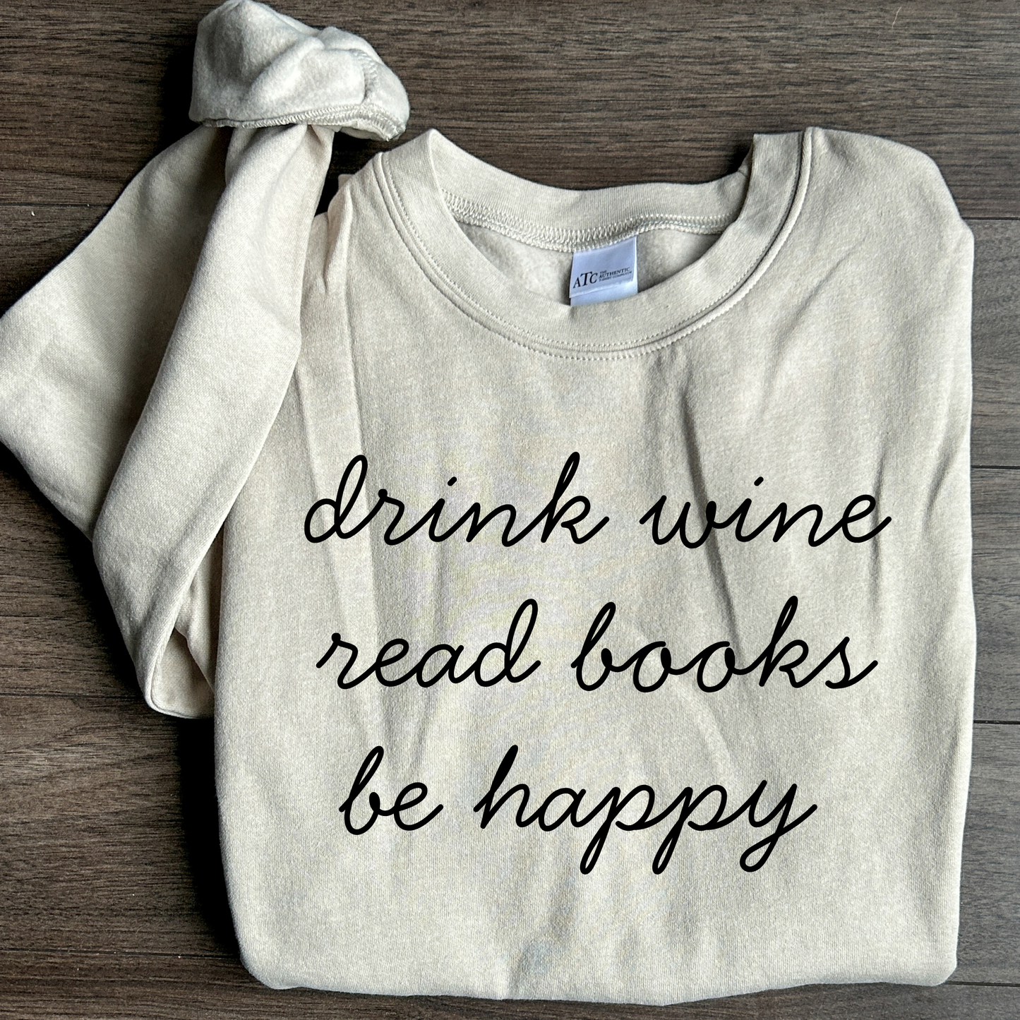 Wine Books Happy Crewneck