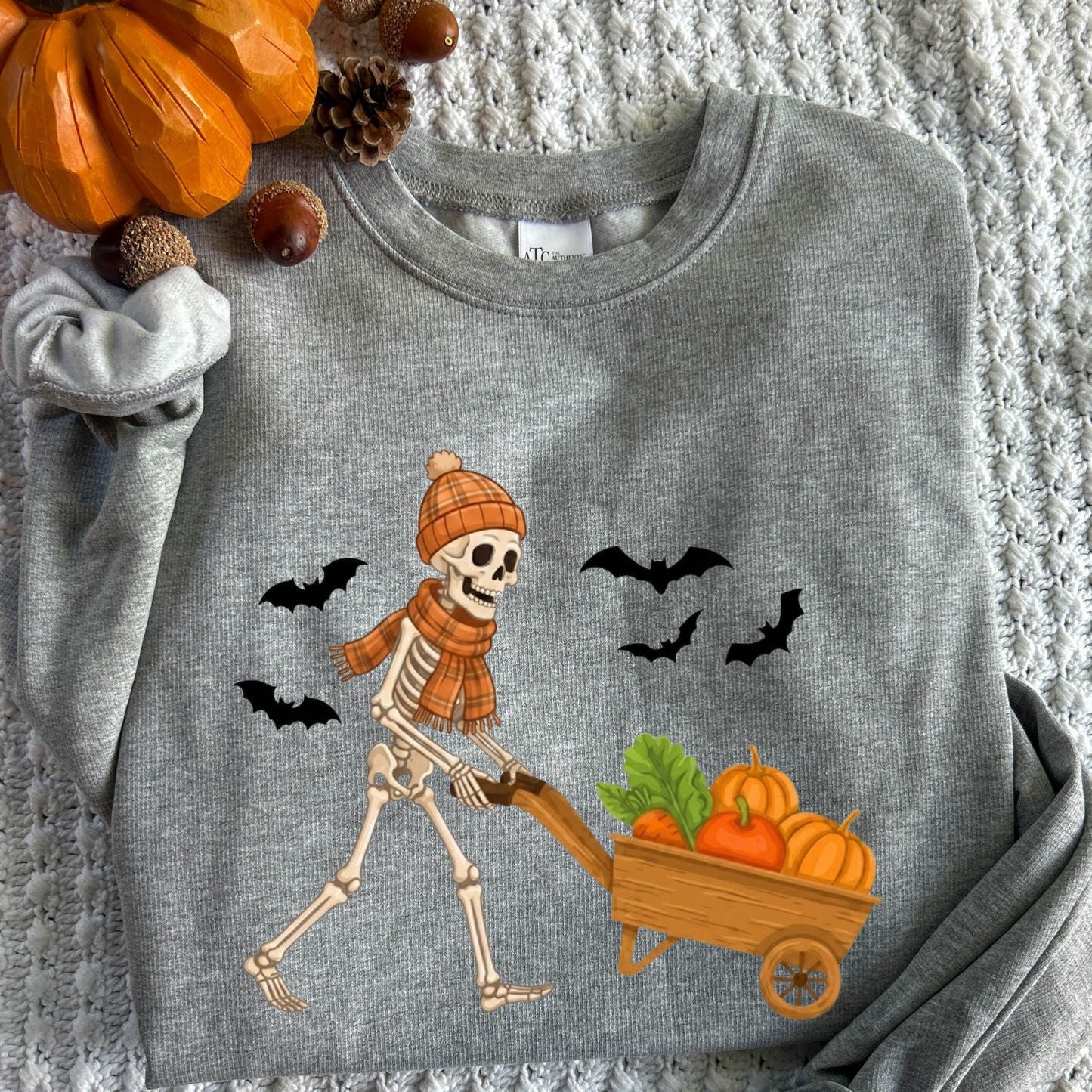 Skeleton Pumpkin Crewneck