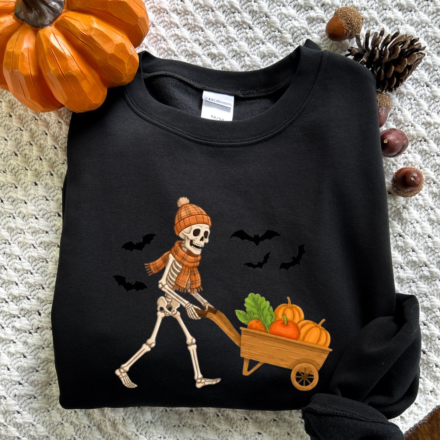 Skeleton Pumpkin Crewneck