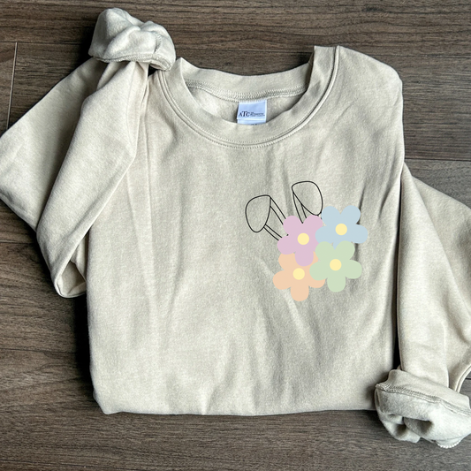 Floral Bunny Ears Crewneck