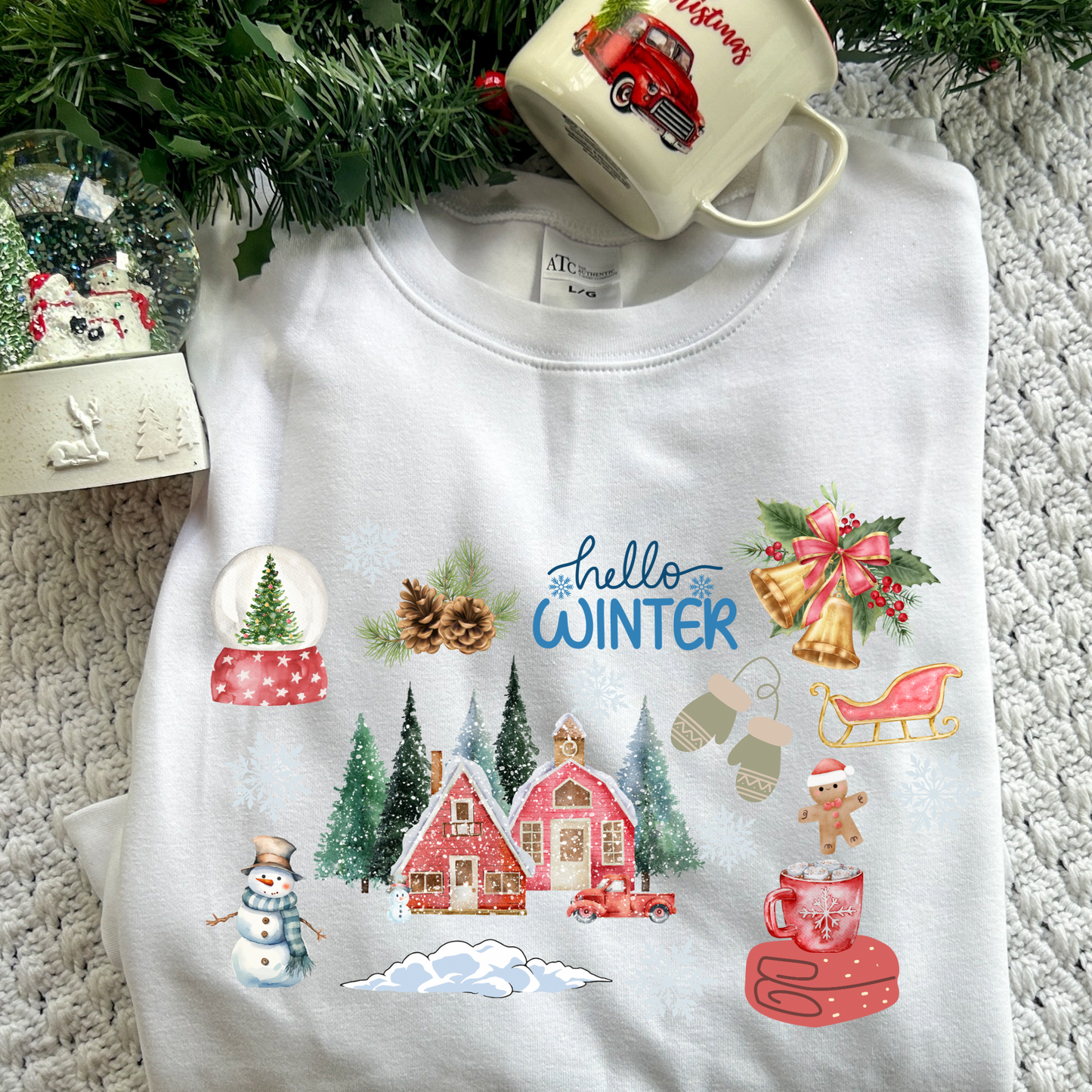 Winter Collage Crewneck