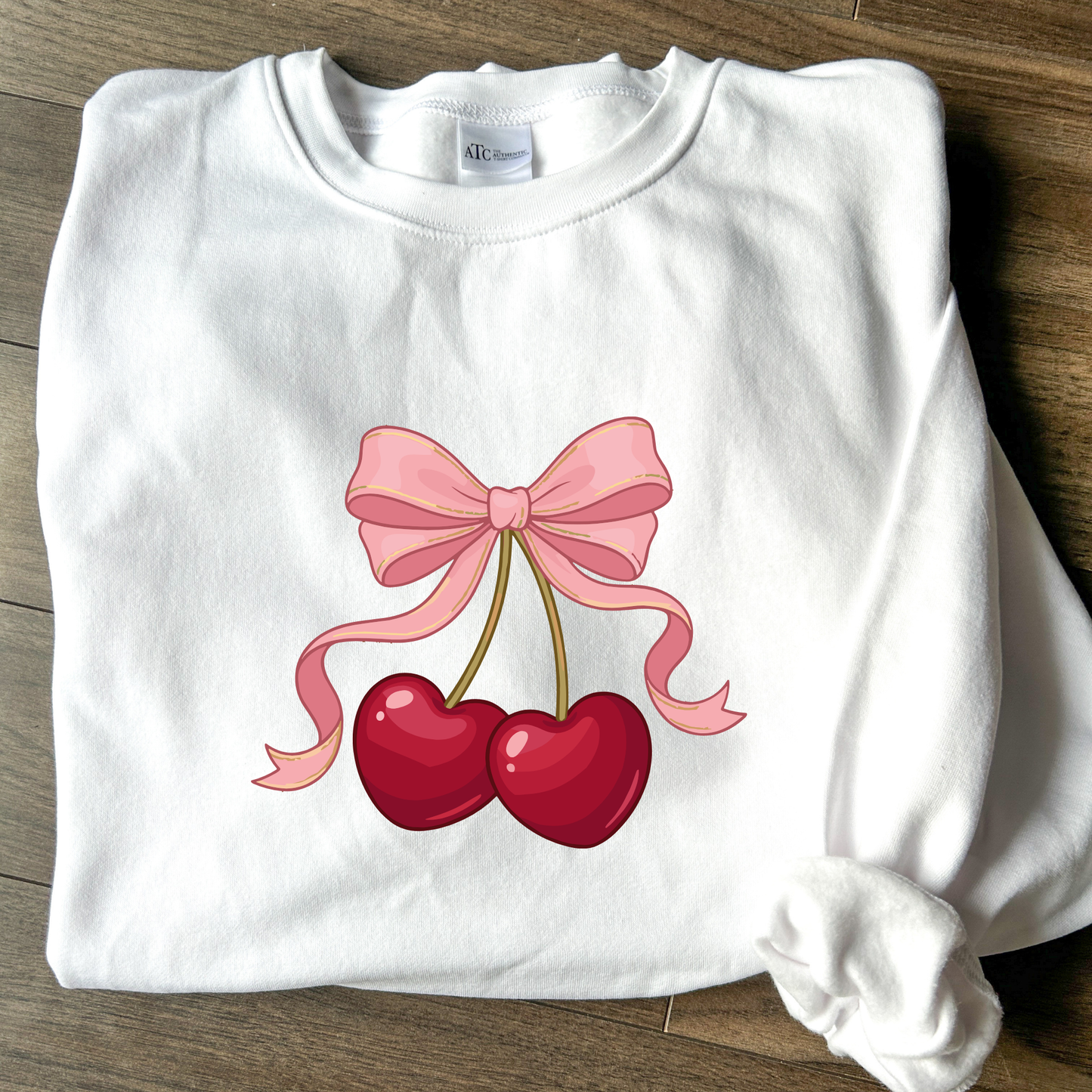 Cherry Bow Crewneck