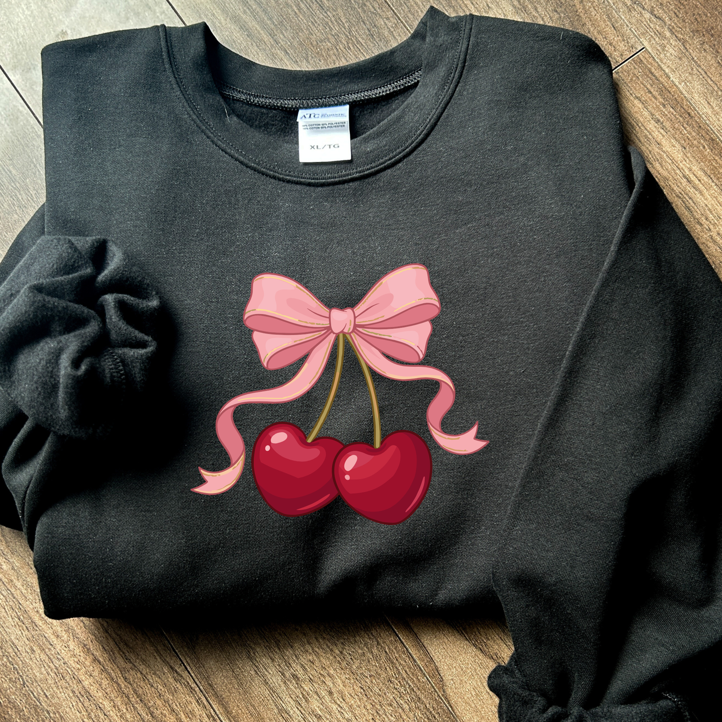 Cherry Bow Crewneck