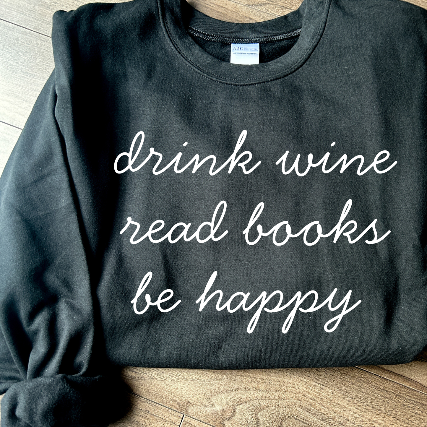 Wine Books Happy Crewneck