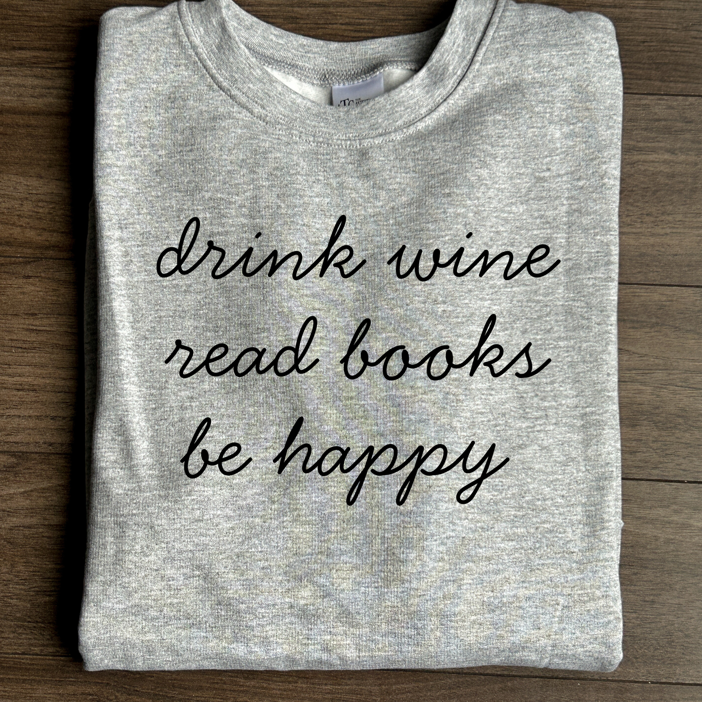 Wine Books Happy Crewneck