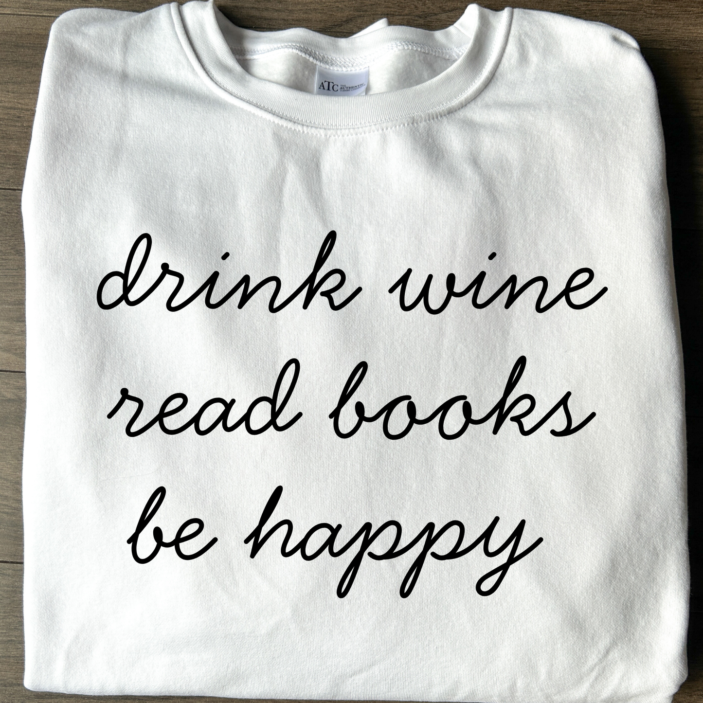 Wine Books Happy Crewneck