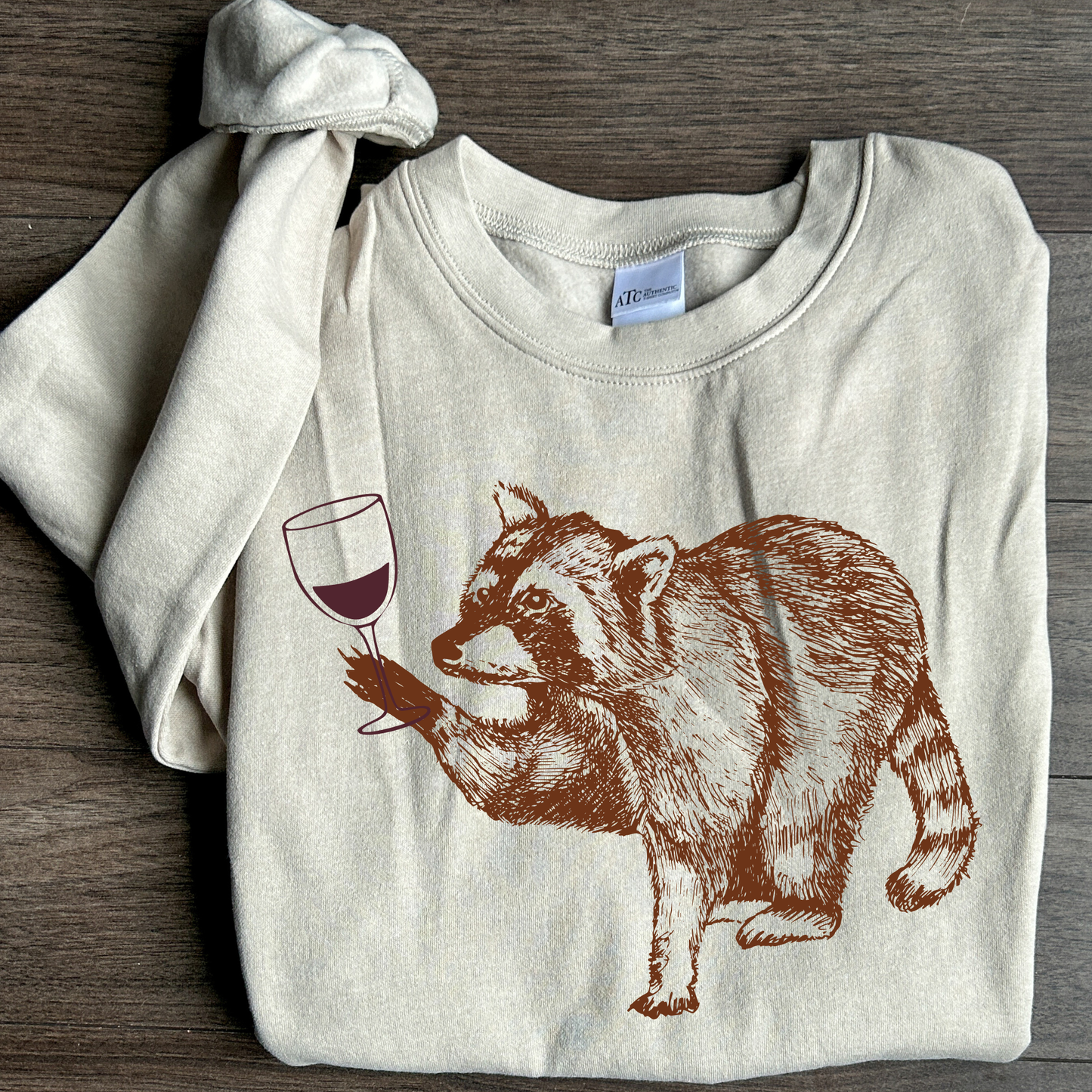 Raccoon Wine Crewneck