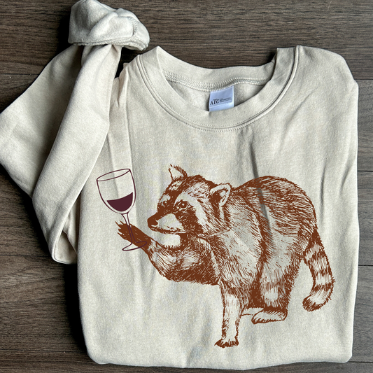 Raccoon Wine Crewneck