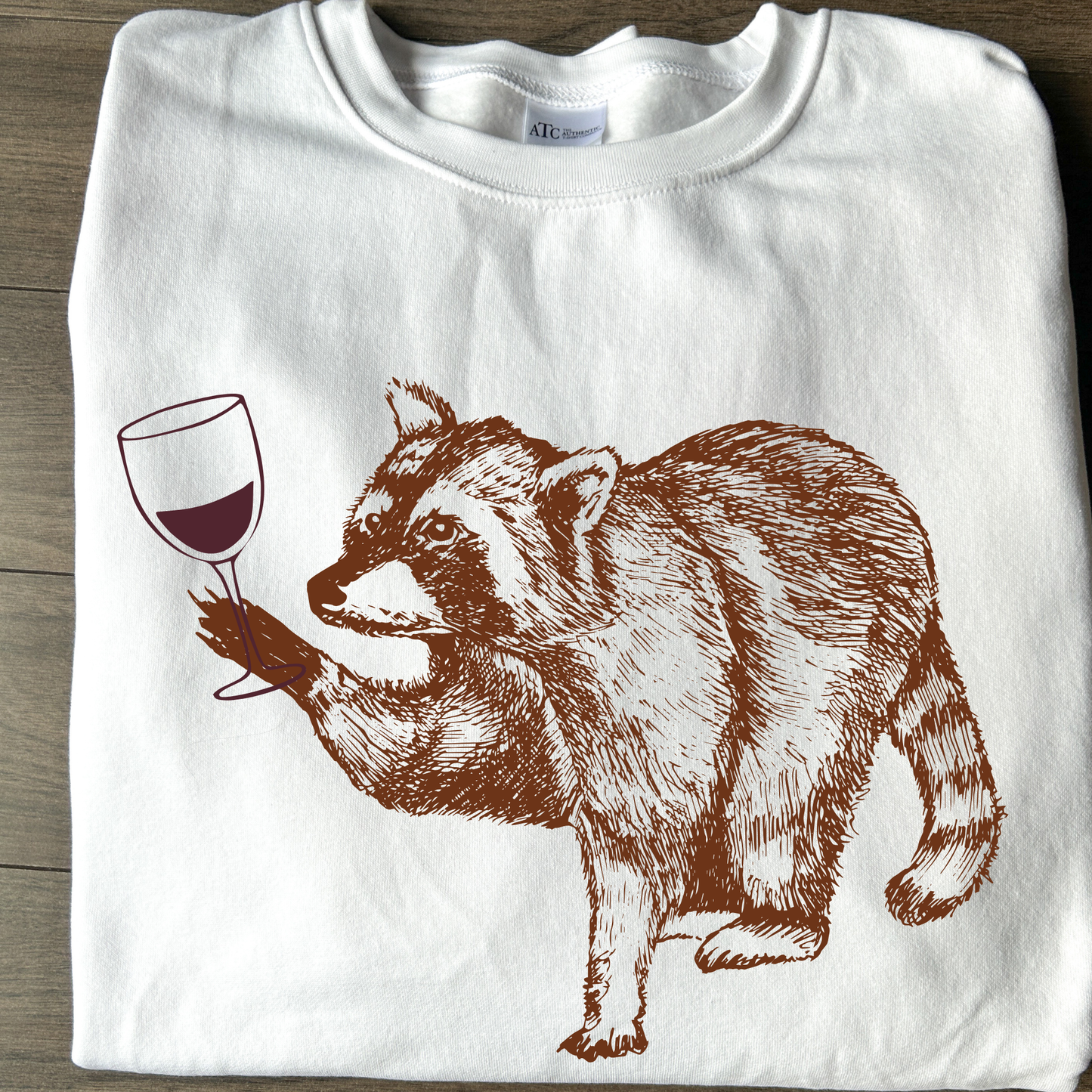 Raccoon Wine Crewneck